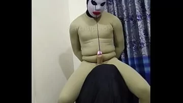 Play Zentai Slave’s Rope Bondage CBT Fantasy